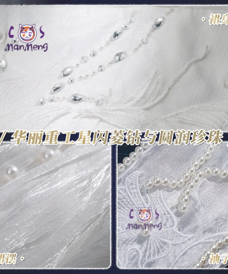 Game Love and Deepspace Heroine MC Xavier Anime Cosplay New Women wedding dress uniform Zayne Rafayel Sylus Halloween Party suit