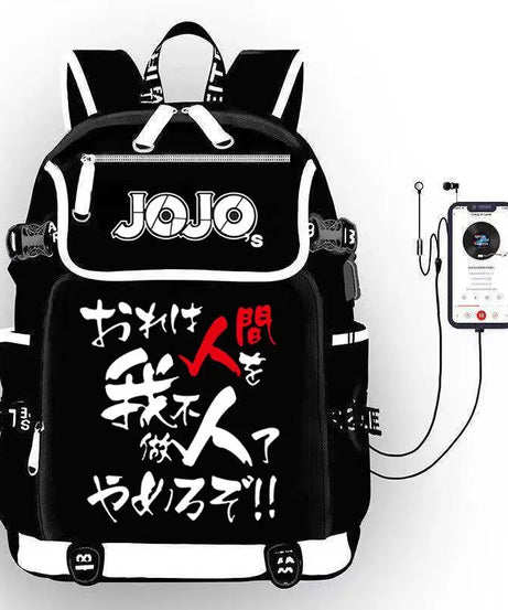 JoJo's Bizarre Adventure Anime Backpack Student School Shoulder Bag Large Capacity Youth Outdoor Travel Backpack Fashion Gift