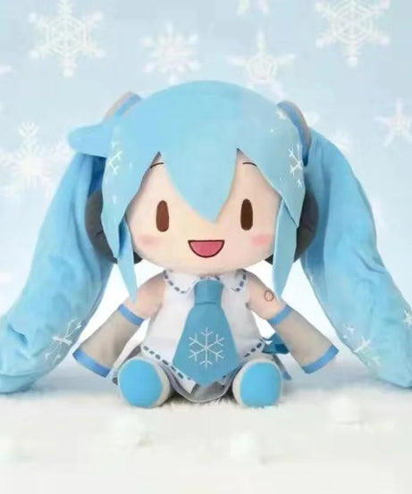 32Cm Kawaii Hatsune Miku Plush Doll Anime New Bow Miku Preciality Plush Pillow Sofa Ornaments Room Decoration Birthday Present