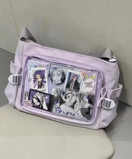 New Style Transparent Postcard Display Shoulder Women Badge DIY Decoration Crossbody Bag Anime Expo Class Tote Itabag