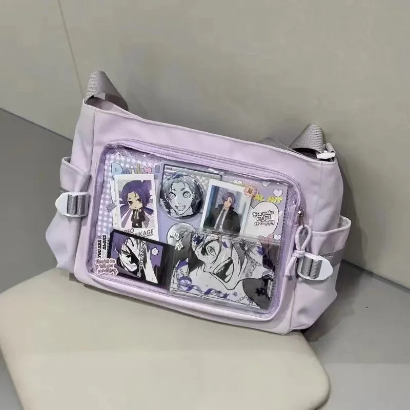 New Style Transparent Postcard Display Shoulder Women Badge DIY Decoration Crossbody Bag Anime Expo Class Tote Itabag