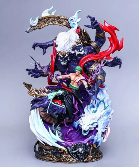 23cm Anime One Piece King Yamato Roronoa Zoro Straw Hat Pirates Model Statue Ornaments Trendy Toys Figures Holiday Gifts