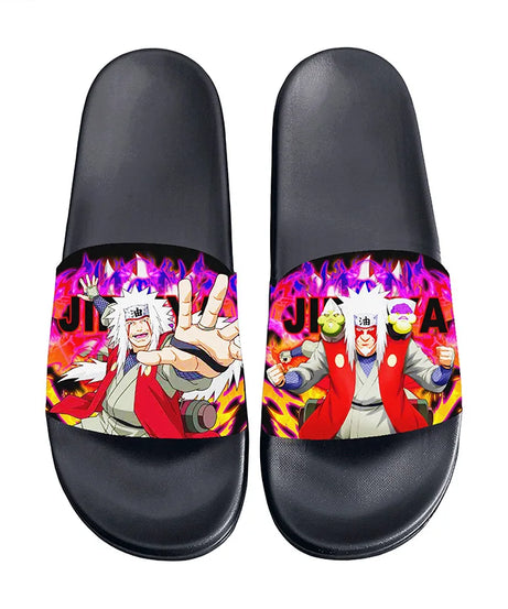 Anime Naruto Non-Slip Slippers Fashion Sasuke Design Cute Kawaii Home Sandals for Men And Women Ideal Holiday Gift