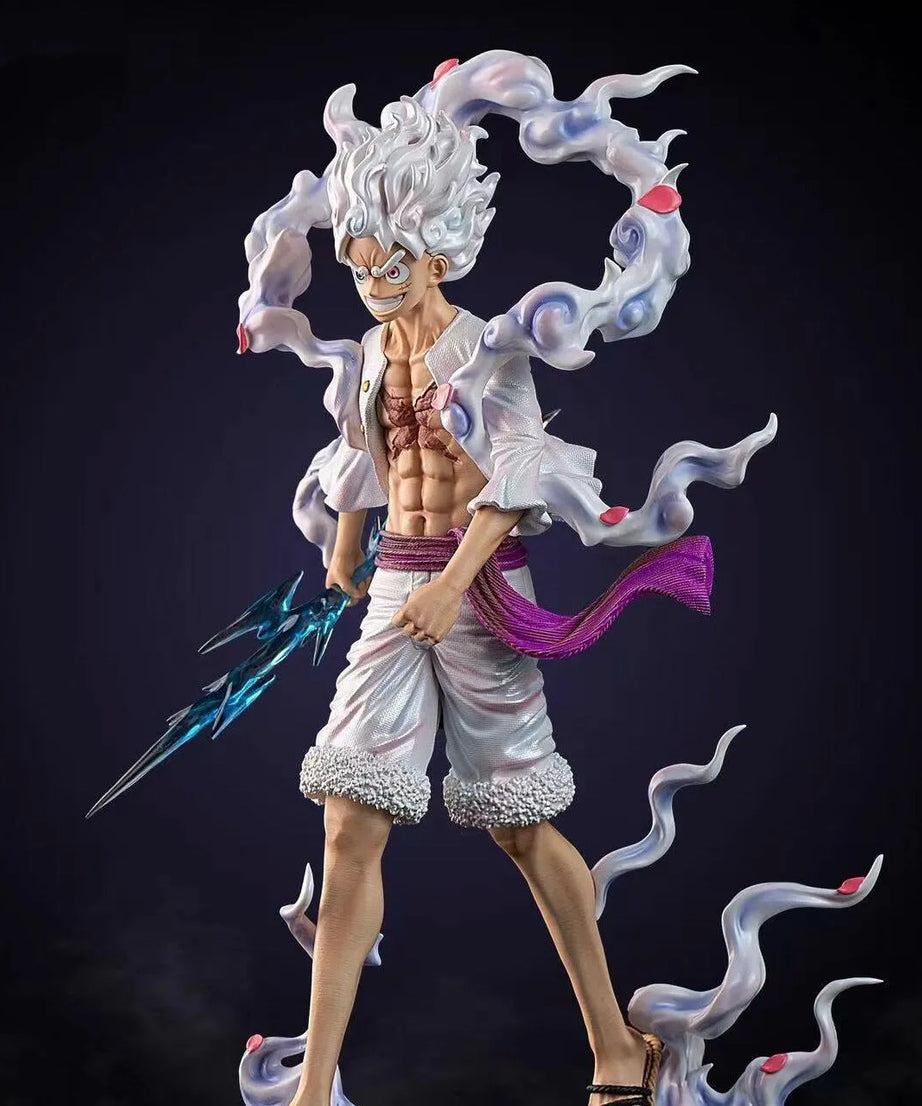 23cm One Piece Anime Pop Monkey D Luffy Action Figure Anniversary Model Gear 5 Nika Luffy Pvc Statue Doll Collection Toys