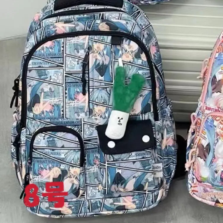 Hatsune Miku New Bag Junior High Student Large Capacity High School Student Girls Middle School Backpack Holiday Gift