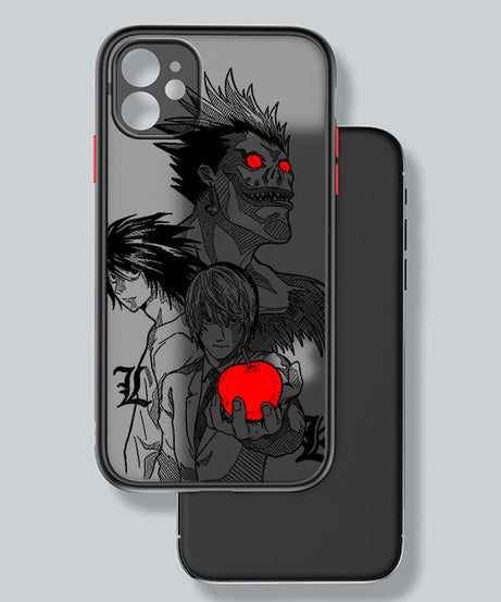 Death Note Cool Art Anime Frosted Translucent For Apple iPhone 16 15 14 13 12 11 XS XR X Pro Max Plus Mini Matte Phone Case