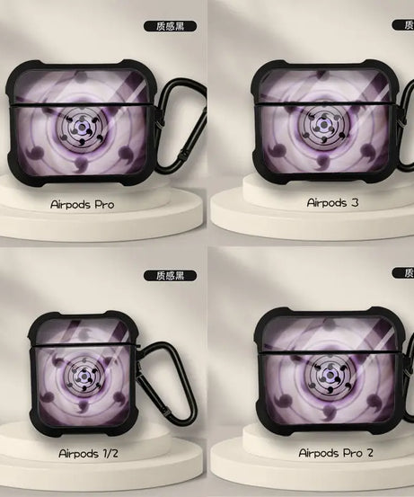 Naruto Anime AirPods Case – Sasuke & Obito Design for AirPods Pro/3