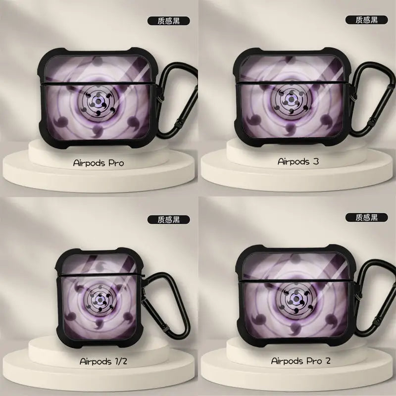 Naruto Anime AirPods Case – Sasuke & Obito Design for AirPods Pro/3