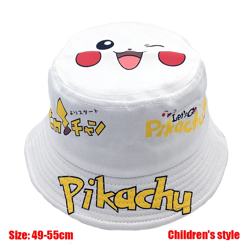 Pokémon Pikachu Kids Fisherman's Bucket Hat & Baseball Cap – Cute Anime Sun Hat for Boys & Girls 5