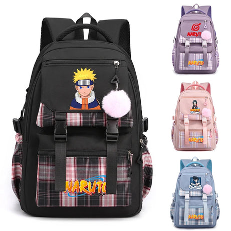 Naruto Backpack for Girl Boy Teen Anime Printed Bookbag Student Girl Boy Children Knapsack Kid Birthday Gift Schoolbag Rucksack