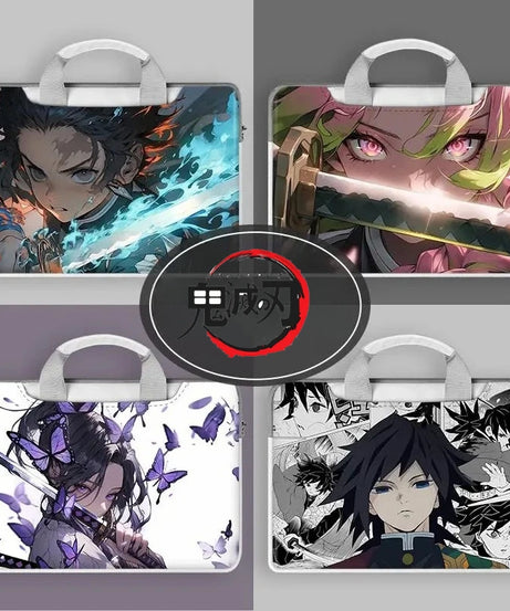 Demon Slayer Nezuko Tanjiro Notebook Laptop Bag Can Be Worn on One Shoulder As A Suitcase 12-16 Inches Anime Universal