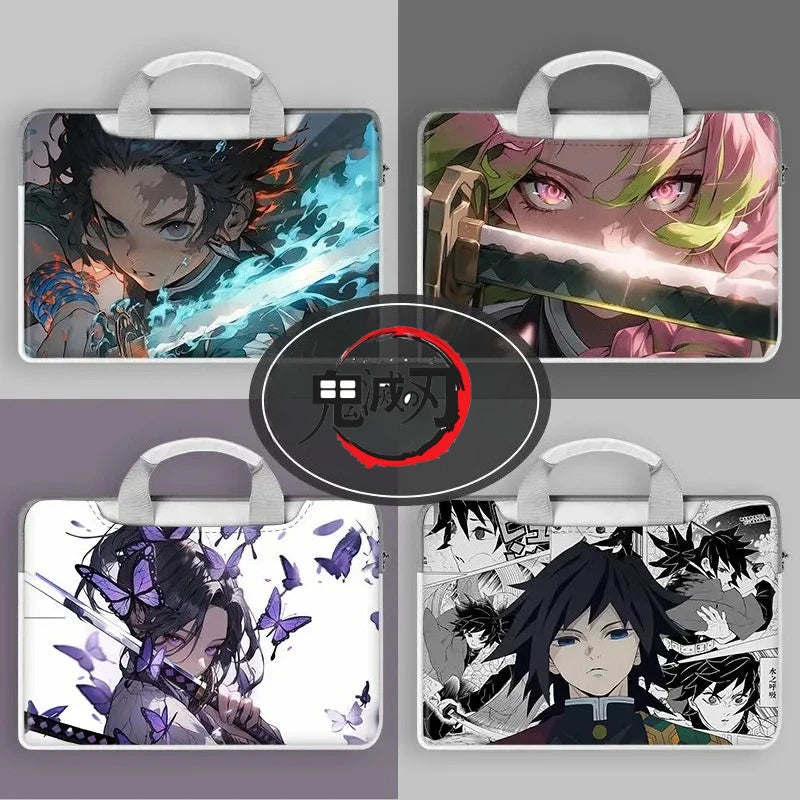 Demon Slayer Nezuko Tanjiro Notebook Laptop Bag Can Be Worn on One Shoulder As A Suitcase 12-16 Inches Anime Universal