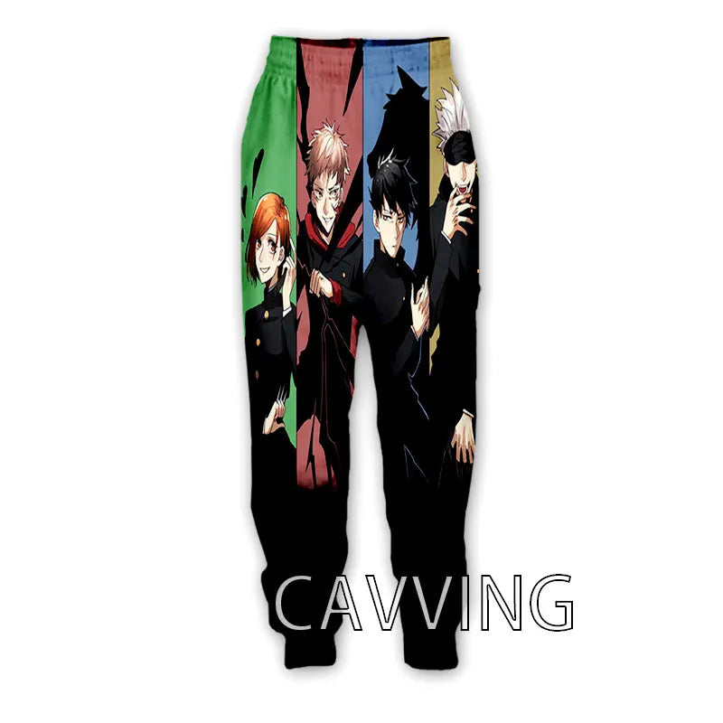 New Fashion 3D Print Anime Jujutsu Kaisen Casual Pant Sport Sweatpants Straight Pants Jogging Pants Trousers for Women/Men