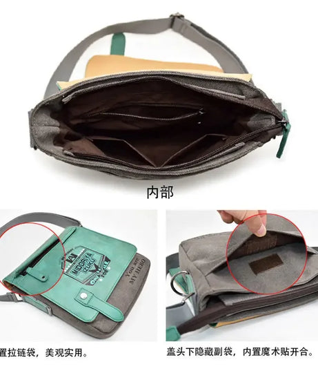 Goku Dragon Ball Messenger Bag – Trendy Canvas Shoulder Bag