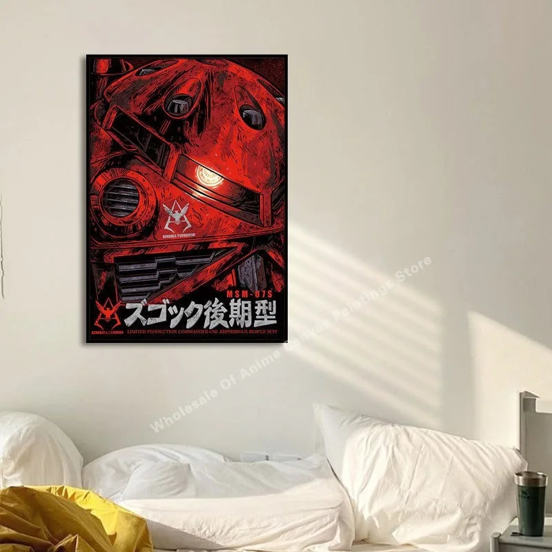 Gundam Mech Esports Room Decorative Poster