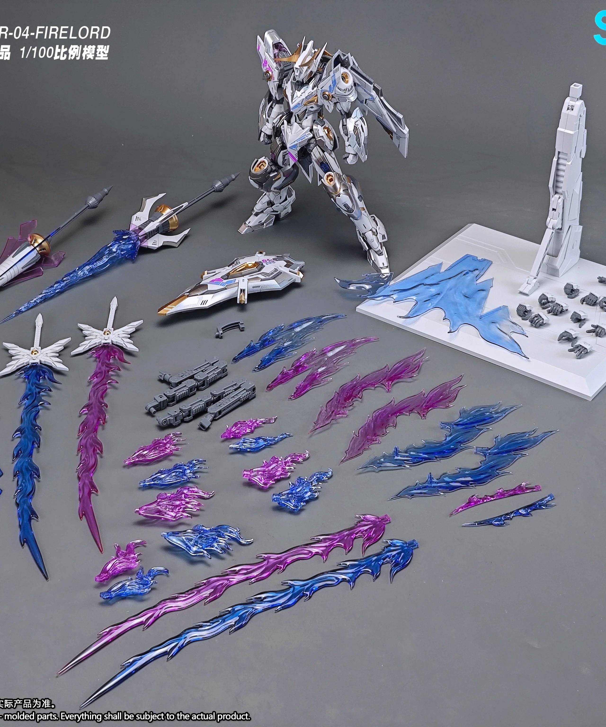 SNAA 1/100 Particle Awakening Armanent Fire Lord YR-04 Assembly Model Kit Action Figures Articulated Mecha Toy Collectible Gift