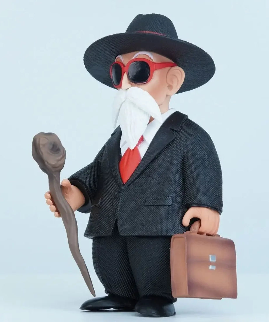 16cm Dragon Ball Master Roshi Western-Style Clothes Standing Anime Figure PVC Statue Collection Desktop Ornament Kids