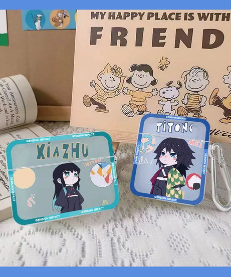 Demon Slayer Earphone Protective Case Anime Style New AirPods 3rd Gen Apple AirPods 2 Bluetooth Earphone Case Birthday Gift