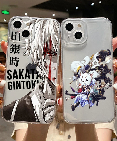 Comics Gintama Gintoki Sakata Phone Cover For iPhone 11 12 13 14 15 16 17 Pro Max 17AIR 16 Plus Clear Soft Silicone TPU Case