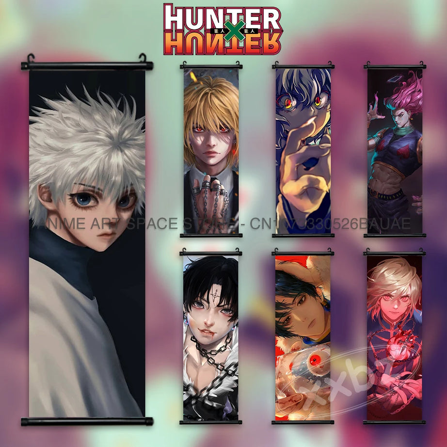 Hunter X Hunter Kawaii Canvas Wall Art - Vintage Anime Poster