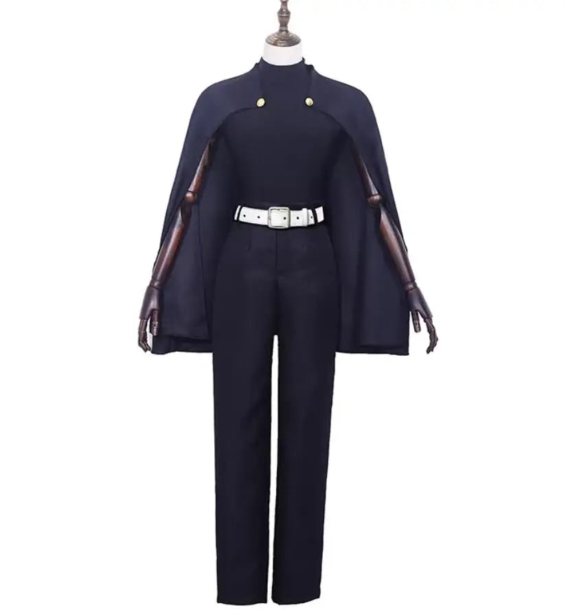 Anime Womens Suit Zenin Maki Cosplay Costume Cloak Tshirt Pants Belt Halloween Christmas Outfit Uniform