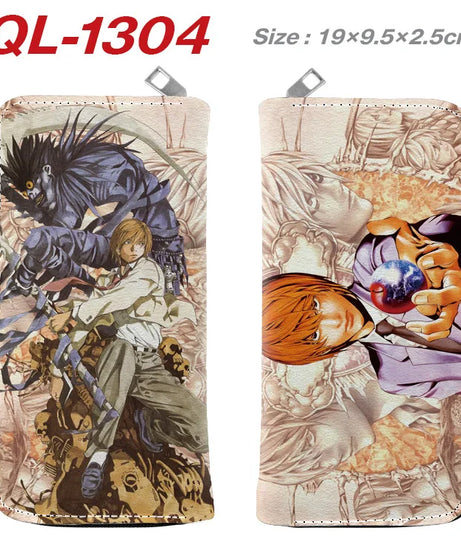 Death Note Anime Portable Zipper Wallet anime Long Purse Handbag Card Holder