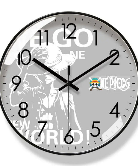 One Piece Wall Clock – Luffy, Zoro & Chopper Silent Quartz Anime Home Decor