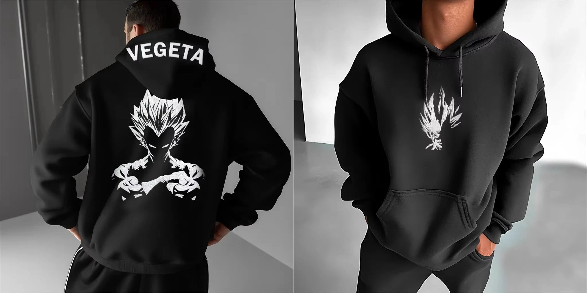 Oversized Men's Hoodie Anime Dragon Ball Sanyan Y2k Clothes Sweatshirt Autumn Winter Sweater Loose Cotton Women Long Sleeve Tops