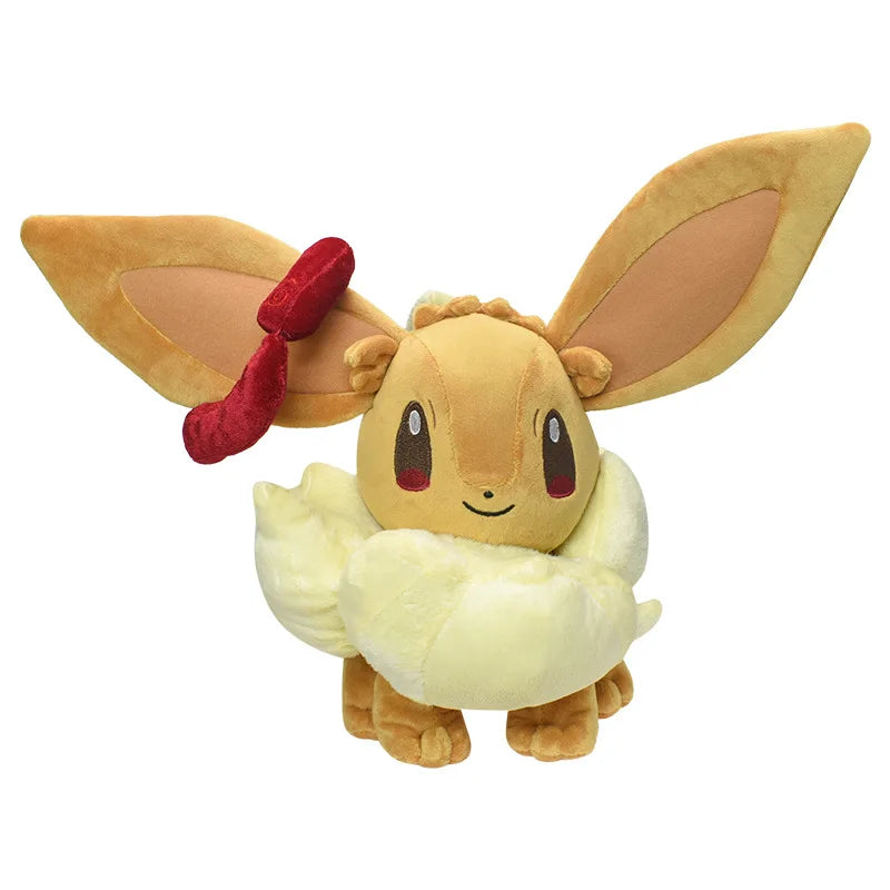 35cm Cute Pokemon standing posture Super Mega Eevee Plush Doll Pillow Decoration Birthday Gift Toy