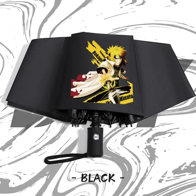 Naruto anime peripheral automatic umbrella Naruto Namikaze Minato Uchiha Itachi Kakashi Haruno Sakura sunshade umbrella gift