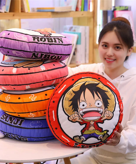 Cute One Piece Monkey D. Luffy Nami Roronoa Zoro Usopp Sanji Plush Doll Pillow Decoration Birthday