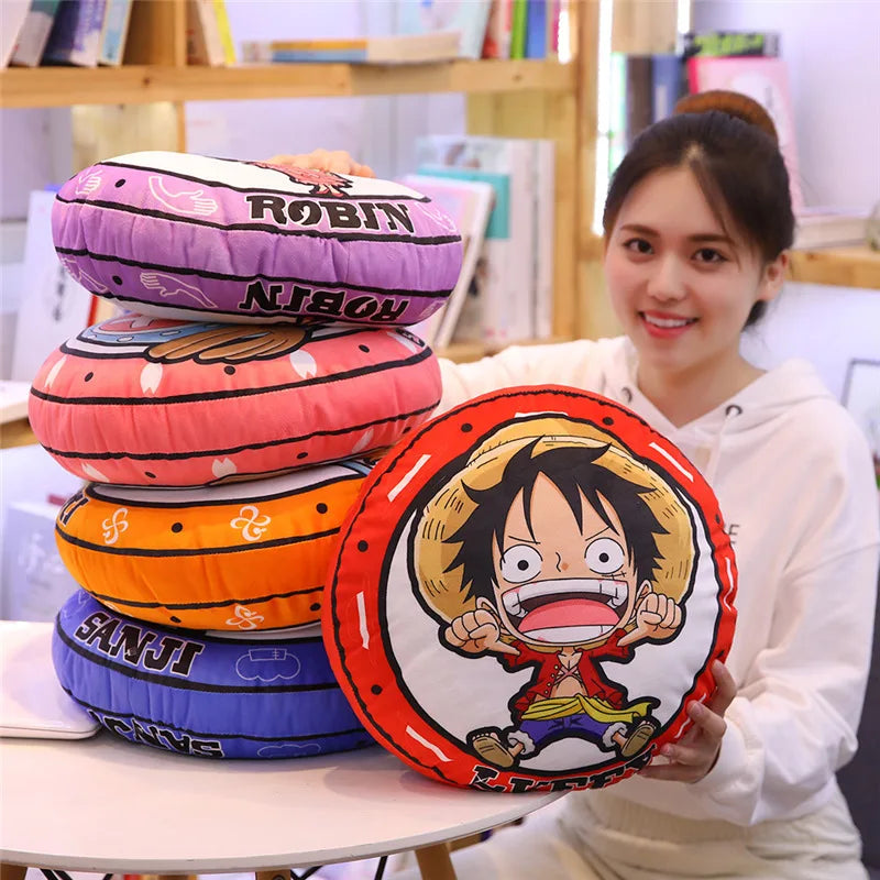 One Piece Straw Hat Crew Plush Doll — Cushion Set 4
