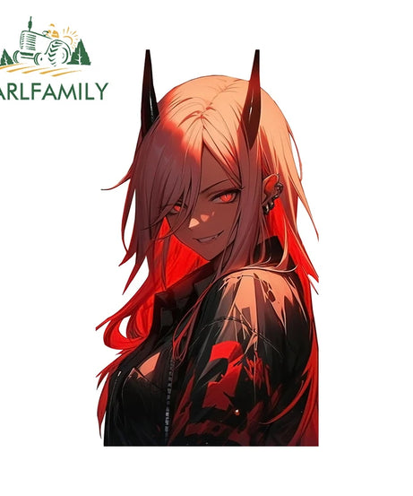 13cm x 7.4cm Zero Two Anime Car Sticker Motorcycle Bumper Funny Laptop Sunscreen Decal Scratch-Proof Fashion Decor