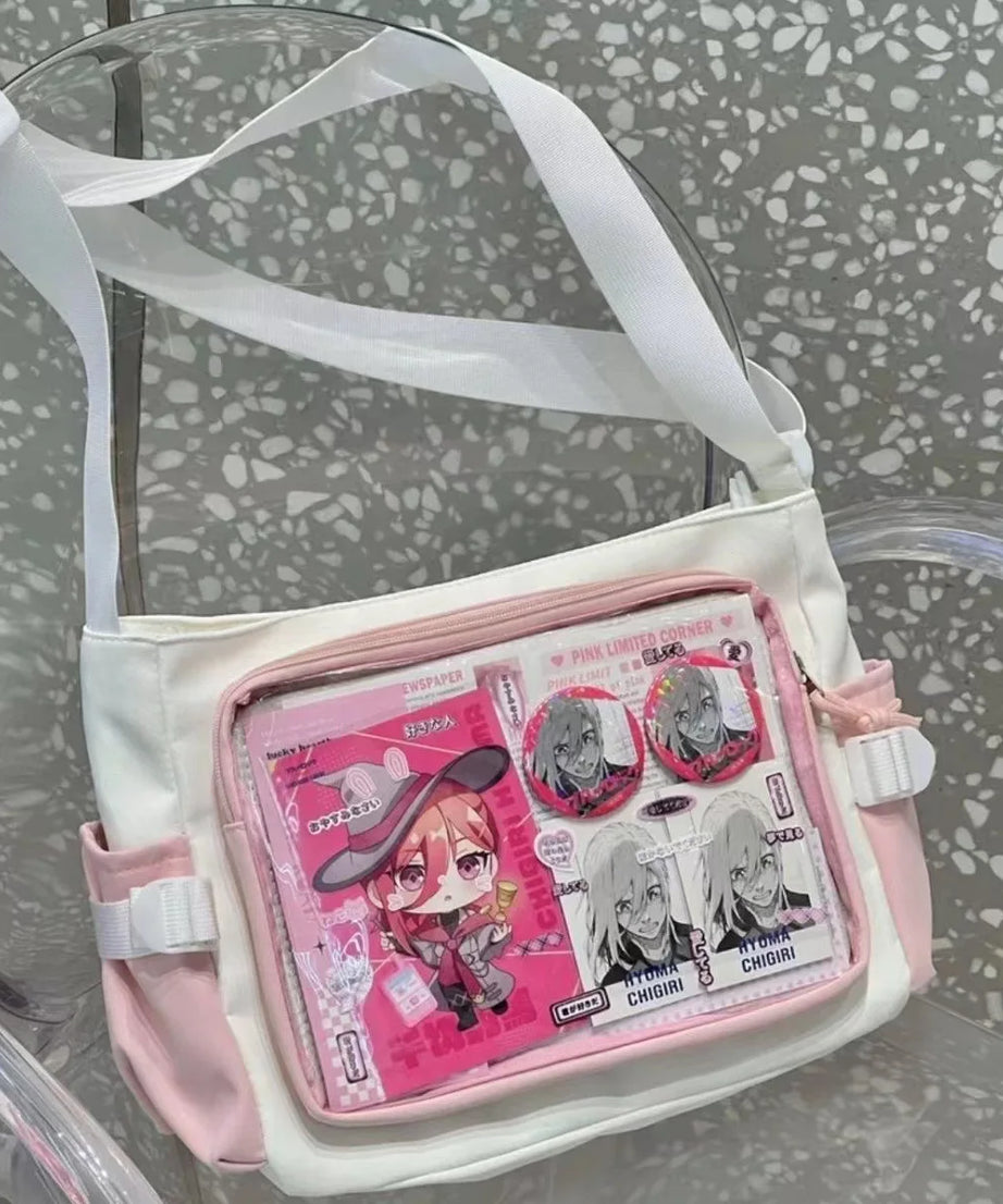 New Style Transparent Postcard Display Shoulder Women Badge DIY Decoration Crossbody Bag Anime Expo Class Tote Itabag