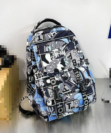 Monkey· D·Luffy cute creative simple anime peripheral waterproof graffiti schoolbag for primary and secondary school students