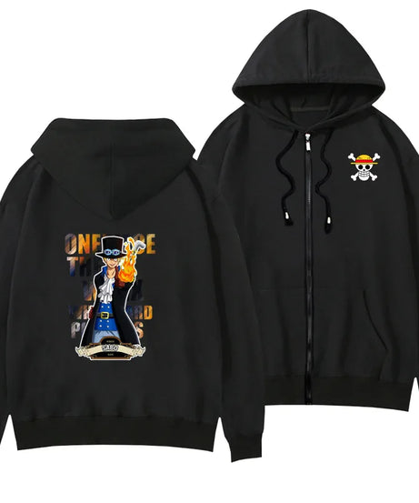 One Piece Anime Women Zip Up Hoodie Jacket Spring Autumn 2New Fashion Mens Sweatshirt Couple Promozed Clothes Coats
