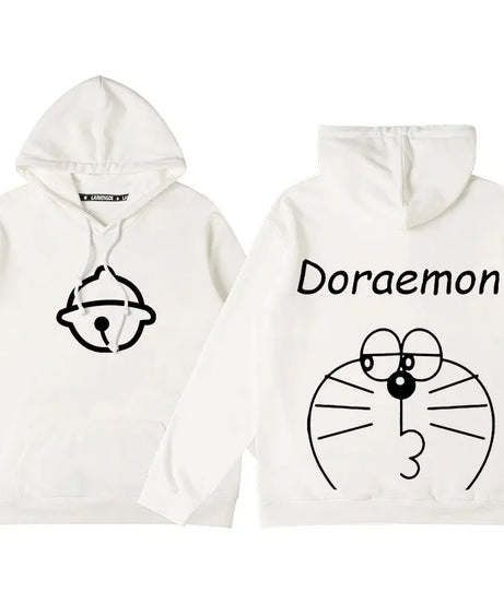 Doraemon Anime Hoodie – Cute Couple & Teen Pullover Jacket
