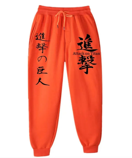 Attack on Titan Fashion Printed Comfortable Running Pants Trendy Versatile Sports Pants Men's Spring and Autumn Trousers S-3XL