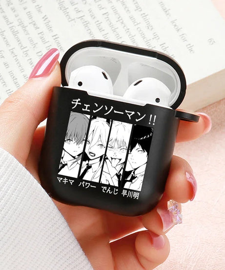 Anime Chainsaw Man Airpods Case for Apple Airpods Pro 2 1 2 3 Protective Denji Makima Aki Pochita Airpods Pro Case