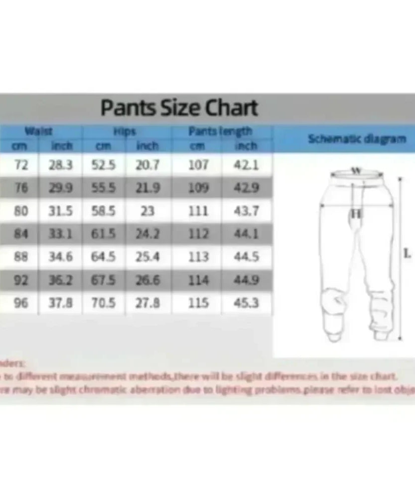 Demon Slayer Plus Size Sweatpants  Autumn/winter Men's American Street Trend New Anime Print Loose Casual Sports Taped Pants