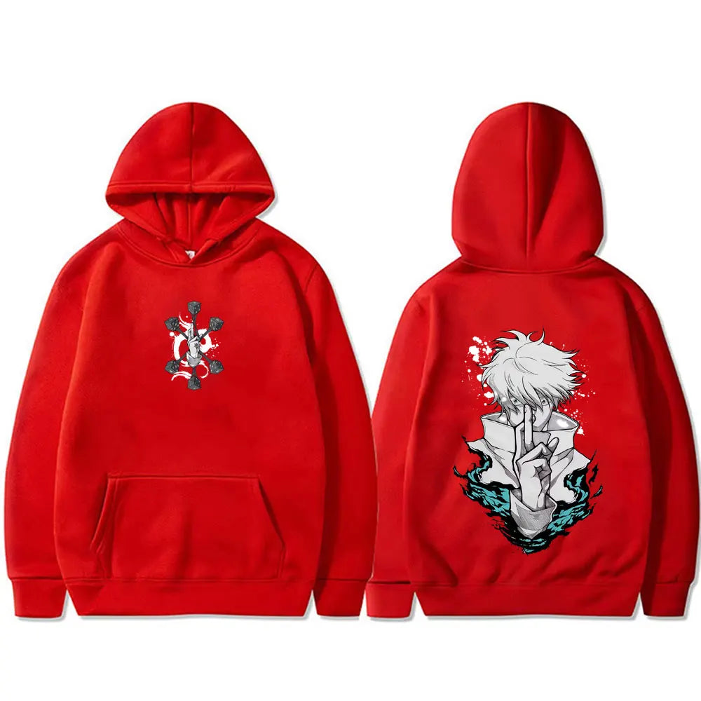 Jujutsu Kaisen Gojo Satoru Manga Graphic Hoodie Unisex Oversized Harajuku Pullover 6