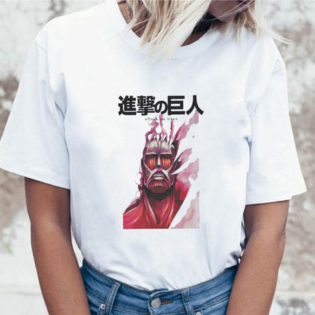 Titan Colossal Anime T-shirt Printing Tops Titan Short Sleeve Graphic