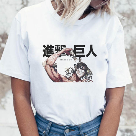 Best Attack on Titan Eren Mode Titan Anime T-shirt High Quality
