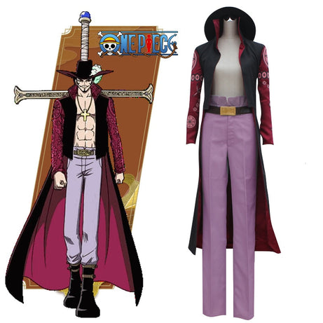 Dracule Mihawk Cosplay Costume Anime One Piece Character The Strongest Swordsman Sets
