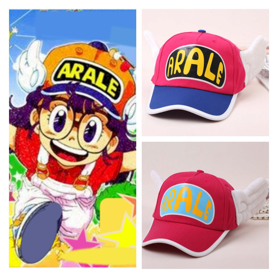 Anime Dr. slump cute angel wing Hat Adult Children&#39;s cotton baseball cap sun hat High Quality
