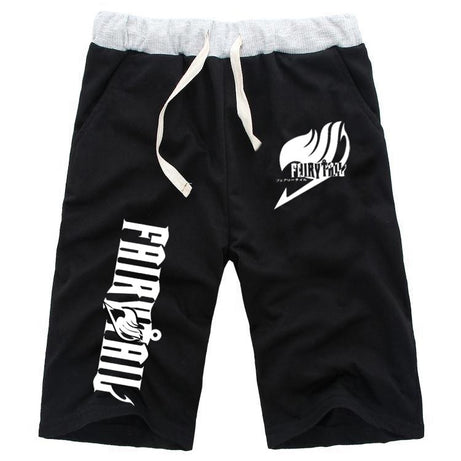 Anime Pants FAIRY TAIL Short Pants Summer Casual Cotton Sweat Breathable Jogger Sportswear