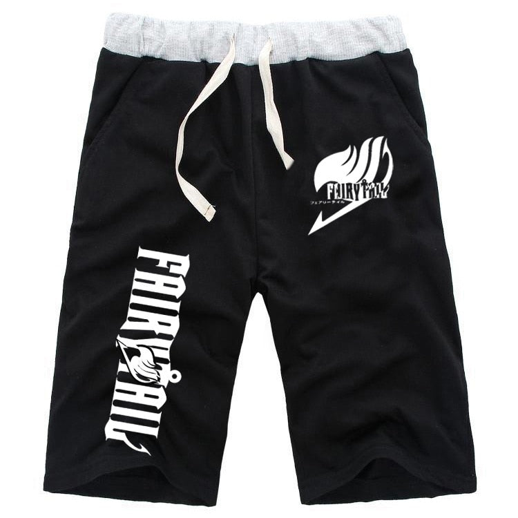 Anime Pants FAIRY TAIL Short Pants Summer Casual Cotton Sweat Breathable Jogger Sportswear