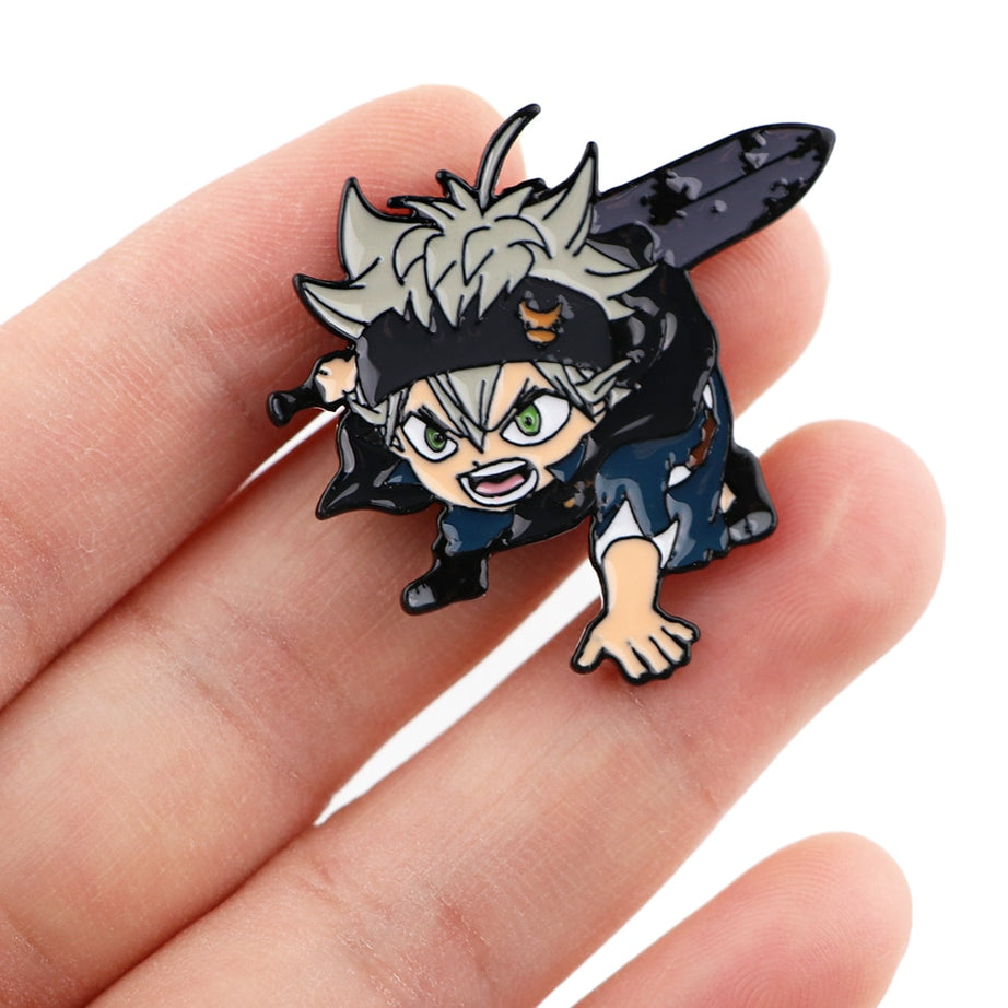 Black Clover Japanese Pin Cool Asta Anime Accessories High Quality