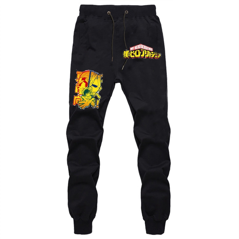 Izuku Midoriya Deku My Hero Academia Anime Pants Mens Joggers All Might