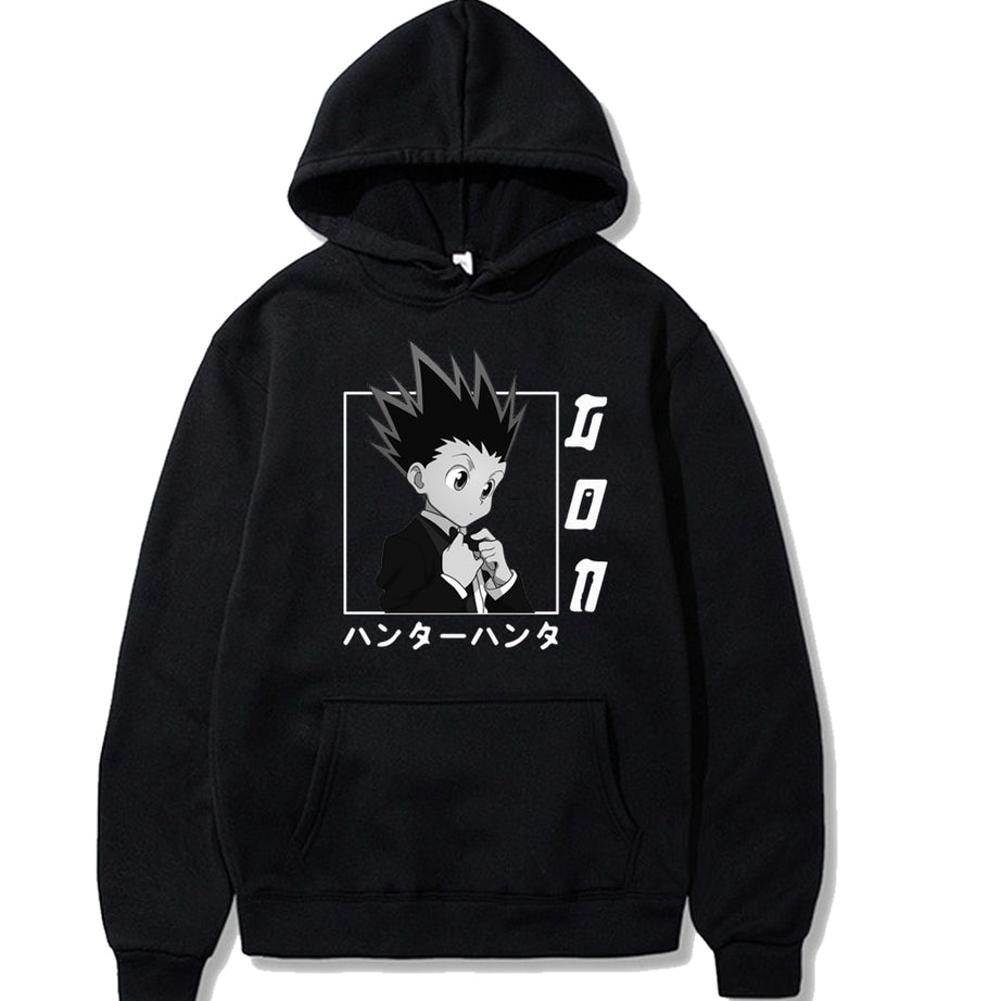 Aesthetic GON Hoodie  Hunter X Hunter Casual Japanese Anime Long Sleeves Loose With Pockets